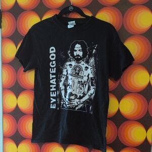 EYEHATEGOD - Charles Manson - Black Heavy Cotton T-Shirt Men's SIZE SMALL